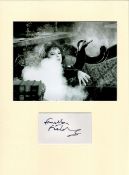 Fenella Fielding 16x12 overall mounted signature piece includes signed album page and a black and