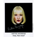 Hattie Hayridge signed 10x8 colour photo from Red Dwarf. Good condition. All autographs come with