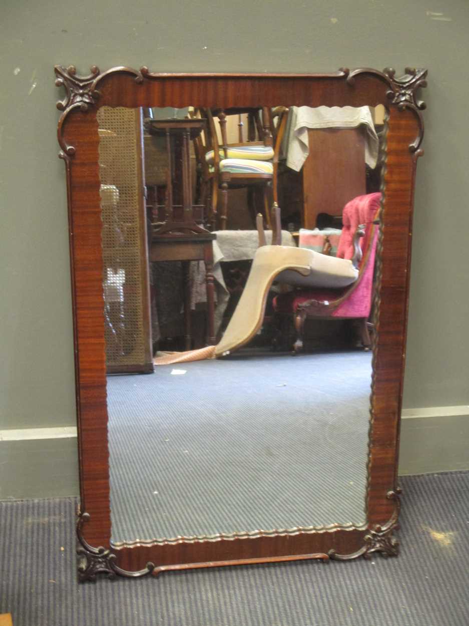 A dressing table mirror 54cm wide together with a wall mirror 82 x 56cm (2) - Image 2 of 2