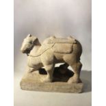 A Chinese stone model of a camel