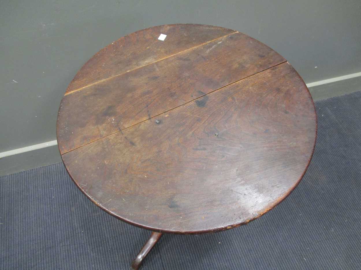 Three 19th century tripod tables and another tripod table, the tallest 74cm high (4) - Image 2 of 19