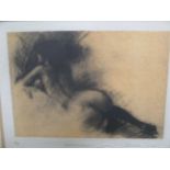 Derek Jones (British Contemporary), 'Backview', signed lower right, artist's proof, print, 11.5 x