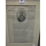 Ten engravings including A Tribute to Horatio Nelson, with poem by William Fitzgerald below an