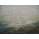 British School (20th century) 'A Highland loch scene', watercolour, 54 x 75cm