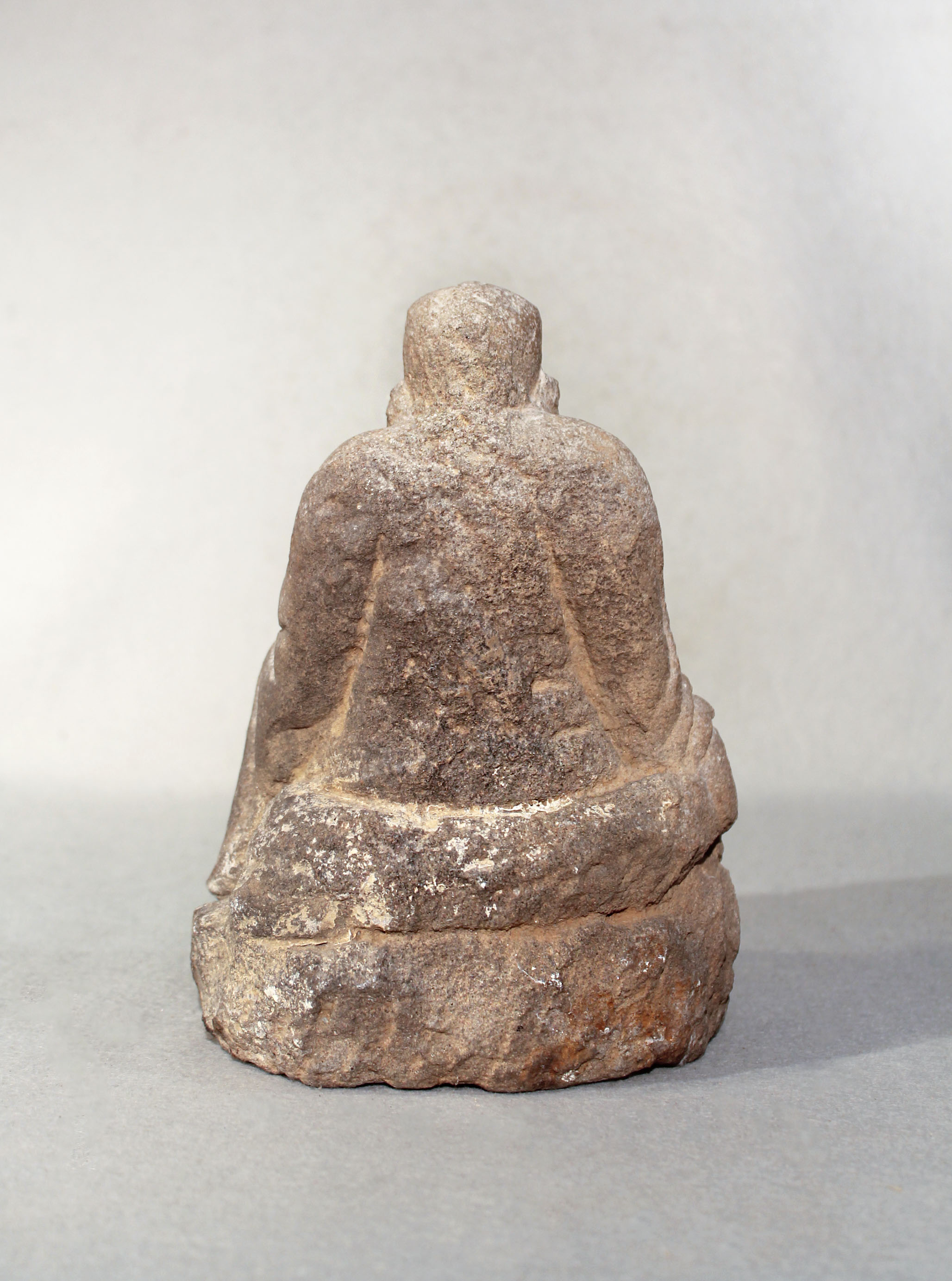 A Chinese cream stone seated figure of a smiling Putai, perhaps late Ming Dynasty, 21cm high - Image 2 of 4