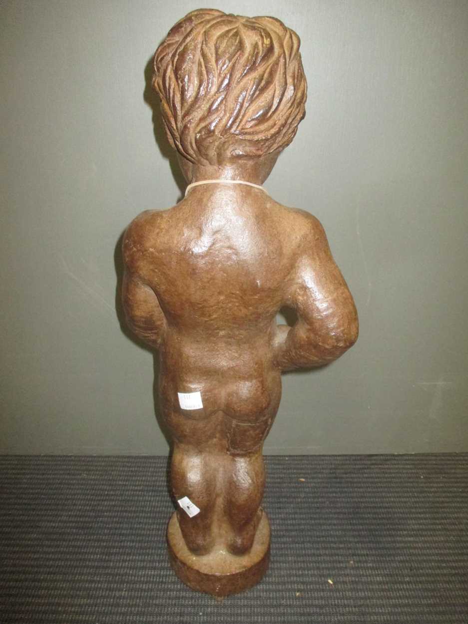 A cast iron figure of Manneken Pis, - Image 5 of 6