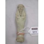 An Egyptian style ushabti figure, 11cm high