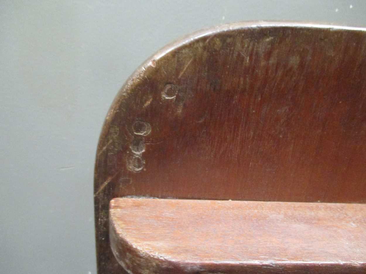 A George III mahogany breakfast table with brass lion paw feet, 72 x 91cm; a 19th century occasional - Bild 15 aus 16