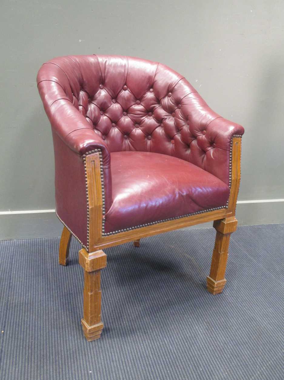 Club ChairCondition report: It belonged to the first (c 1890s) Chairman of the Newmarket Co-