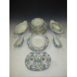 An early 20th century Wedgwood Grosvenor part dinner service, to include tureens, plates, side