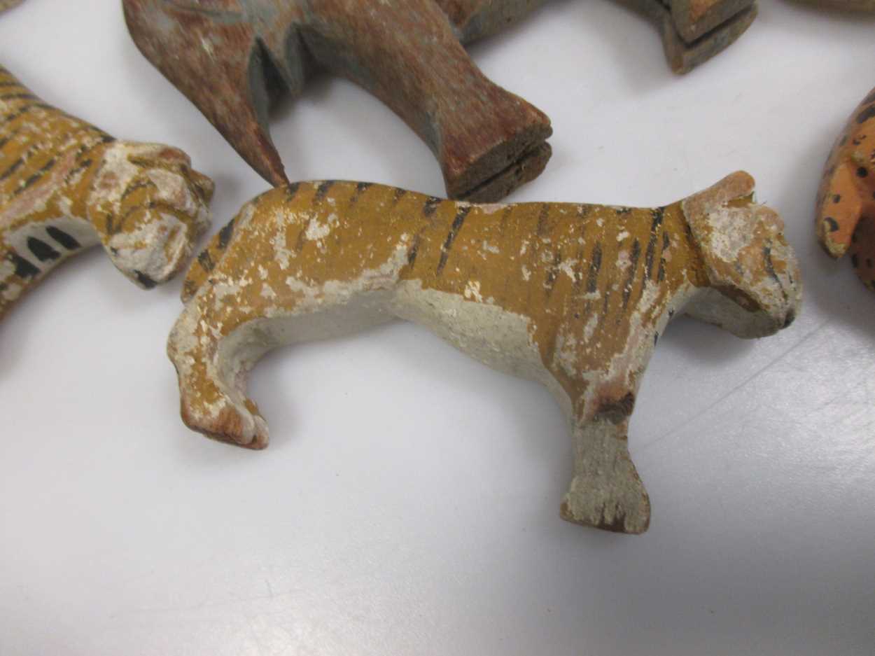 A group of Victorian wooden Noah's ark animals - Image 2 of 6