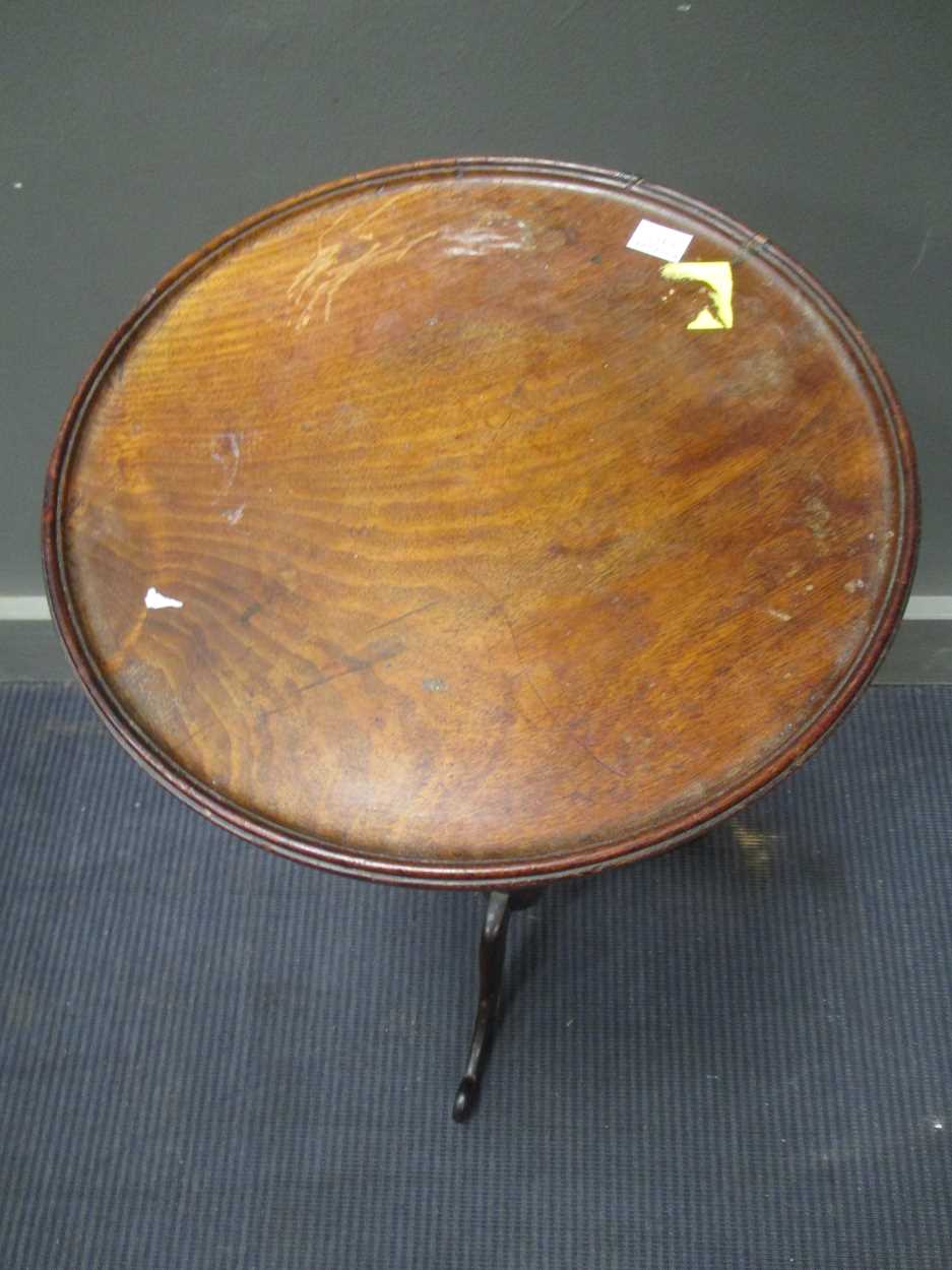 Three 19th century tripod tables and another tripod table, the tallest 74cm high (4) - Image 10 of 19