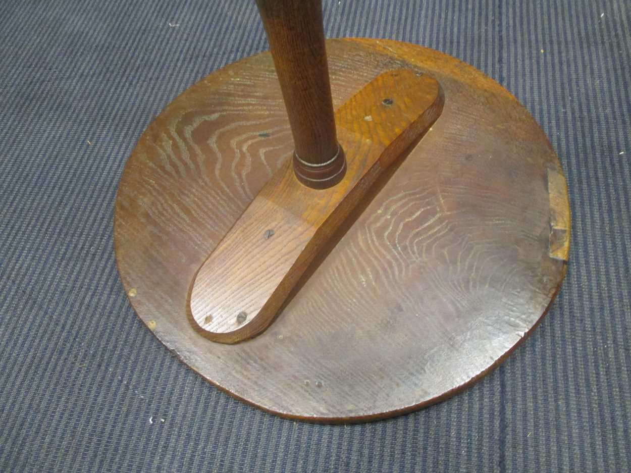 A George III mahogany breakfast table with brass lion paw feet, 72 x 91cm; a 19th century occasional - Bild 10 aus 16