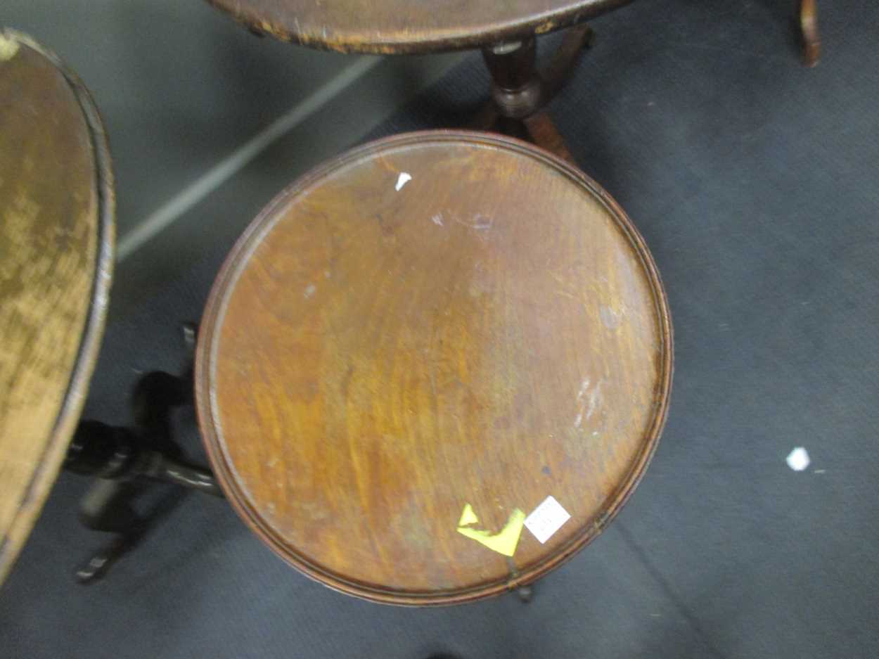 Three 19th century tripod tables and another tripod table, the tallest 74cm high (4) - Image 14 of 19