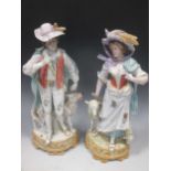 A pair of porcelain figures, 19th century