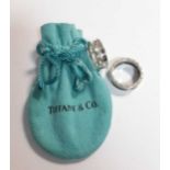Bvlgari 'Save the Children' silver ring along with a Tiffany & Co 1837 silver ring (2)
