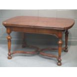 A William and Mary style extending dining table 77 x 102 x 120cm (closed)