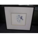 A limited edition horse racing print, signed indistinctly and dated '98 lower left, numbered 289/