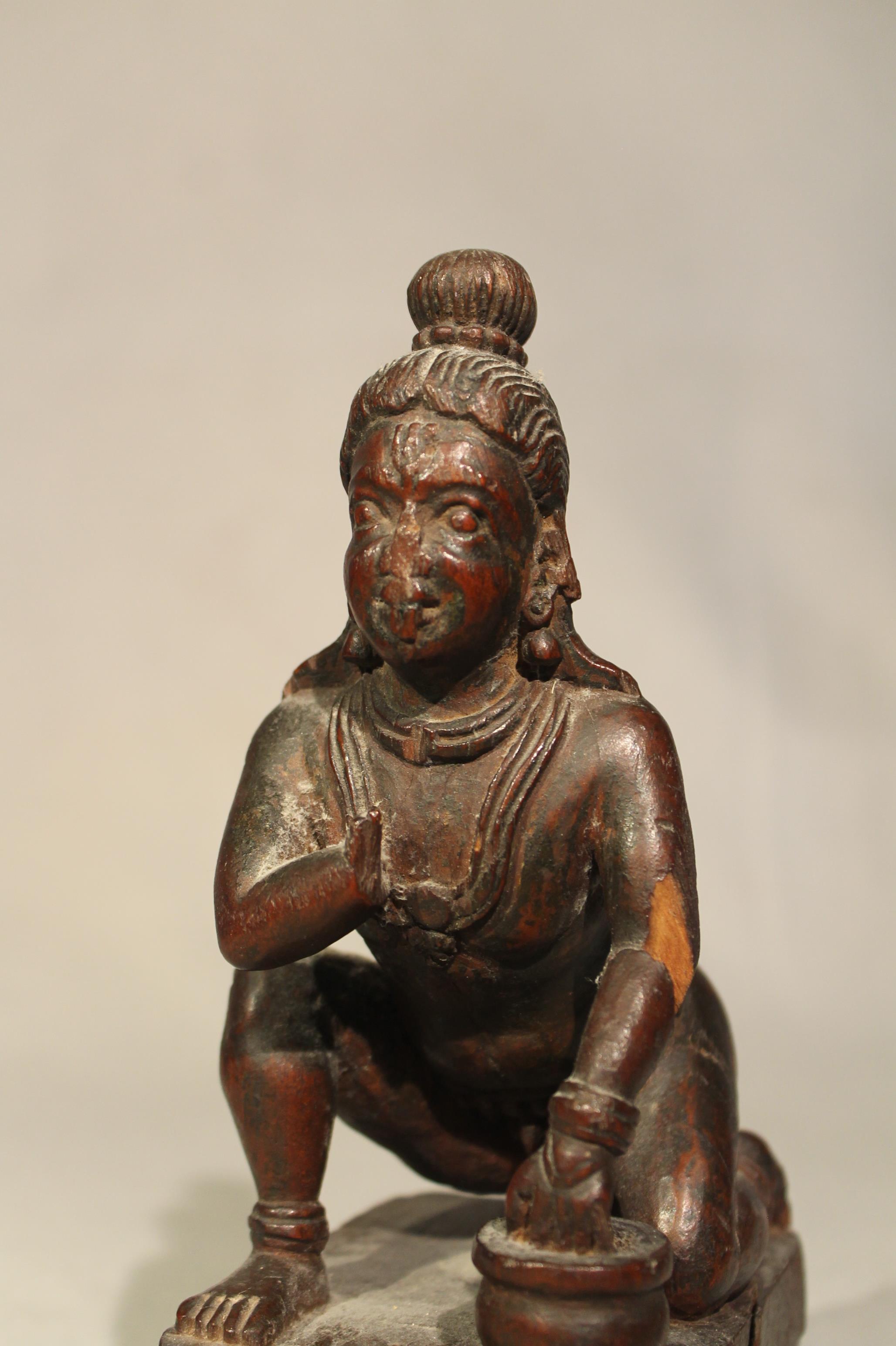 Two Indian wooden figures - Image 2 of 4