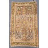 Two Turkish rugs with geometric patterns, 134 x 82cm & 175 x 91cm (2)