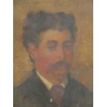 Louise Corneau. Portrait of a gentleman c.1900, signed, oil on canvas,