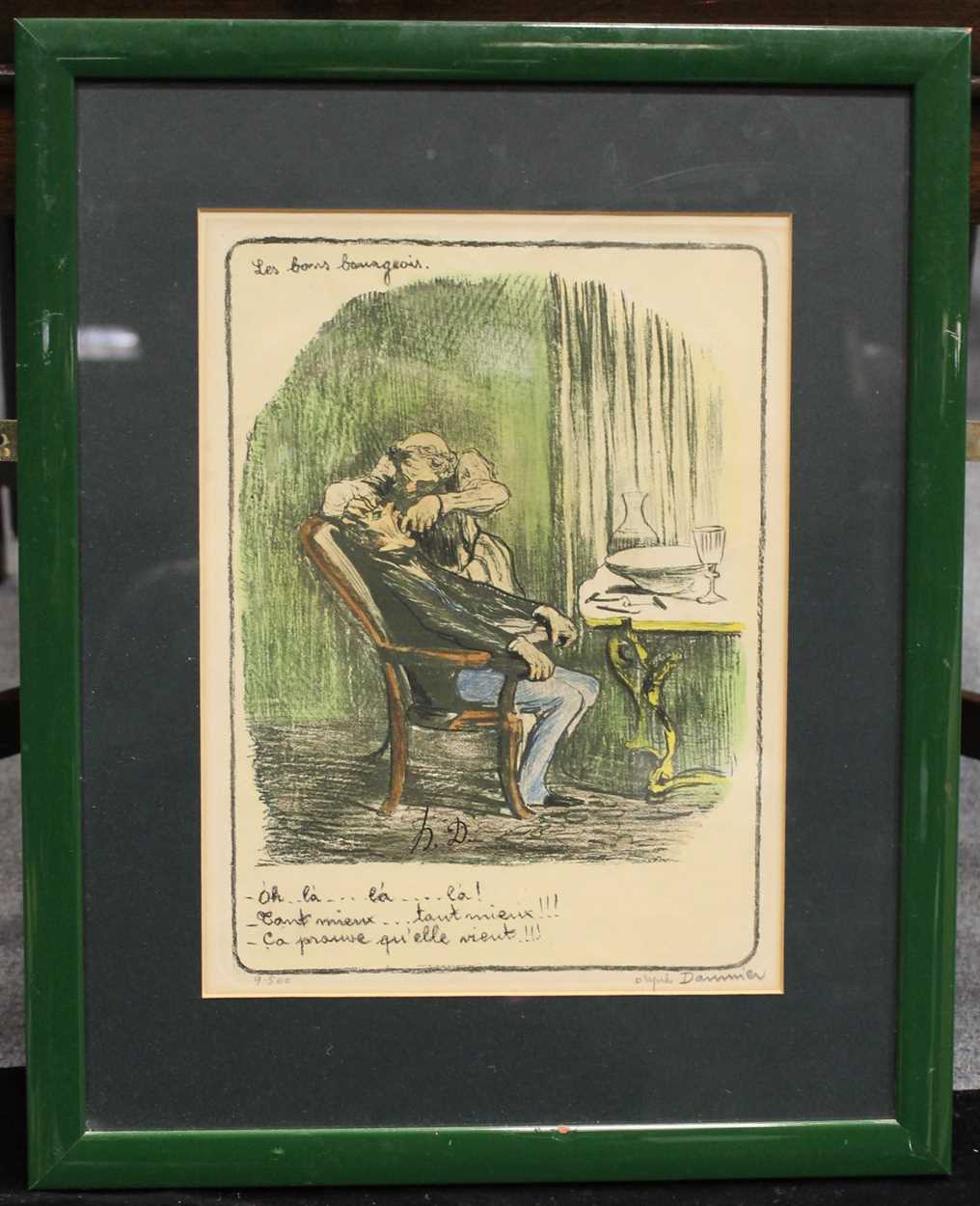 After Honore Daumier (French 1808-1879), Oh! la... tant mieux... ça prouve qu'elle vient!,