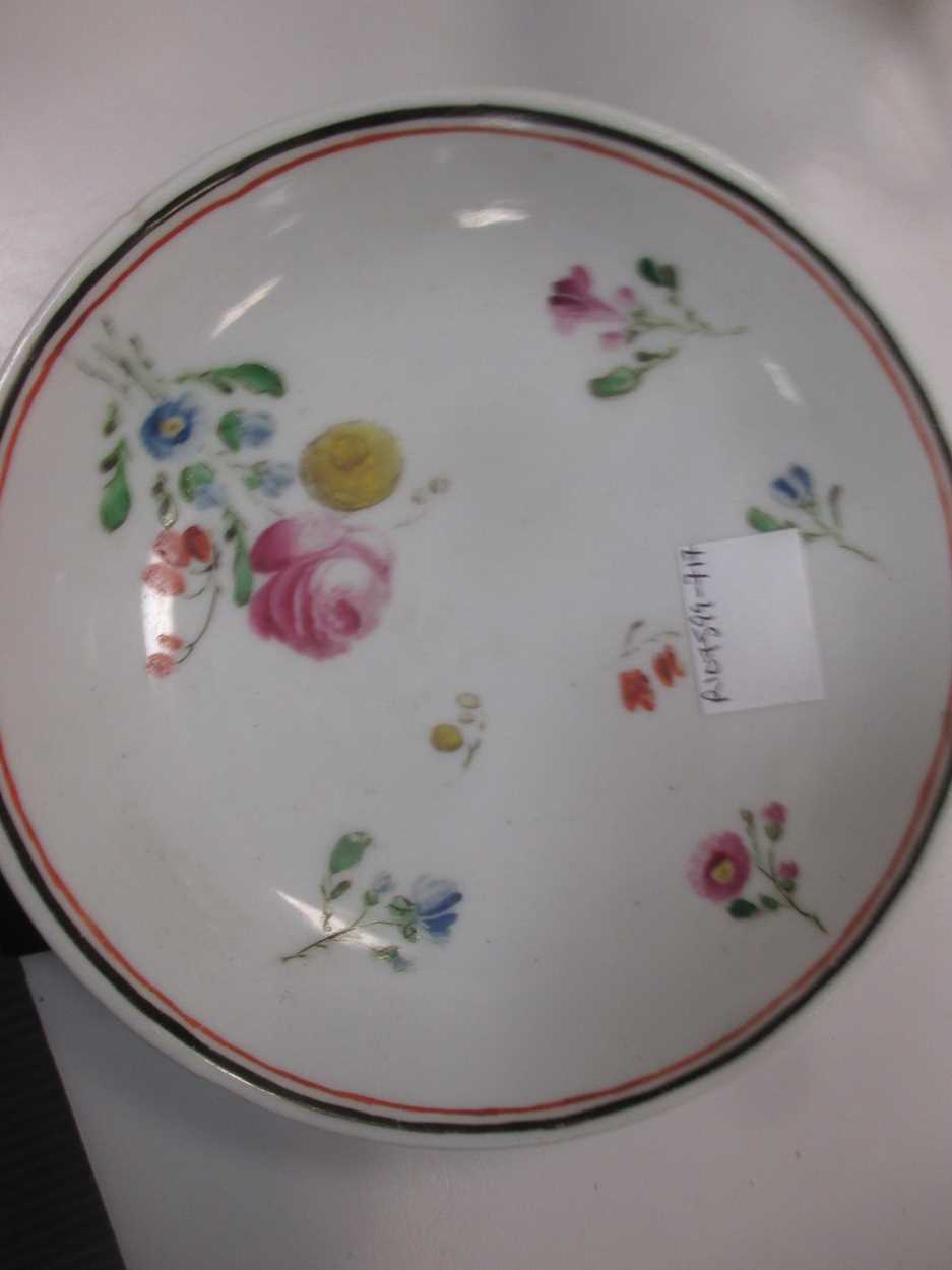 A continental porcelain cup and saucer circa 1780, a Barr Worcester teabowl circa 1790, a faience - Image 18 of 20