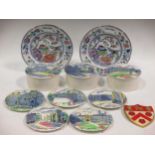 Various ceramics to include Masons Ironstone blue and white plates, Spode Felspar plates, a