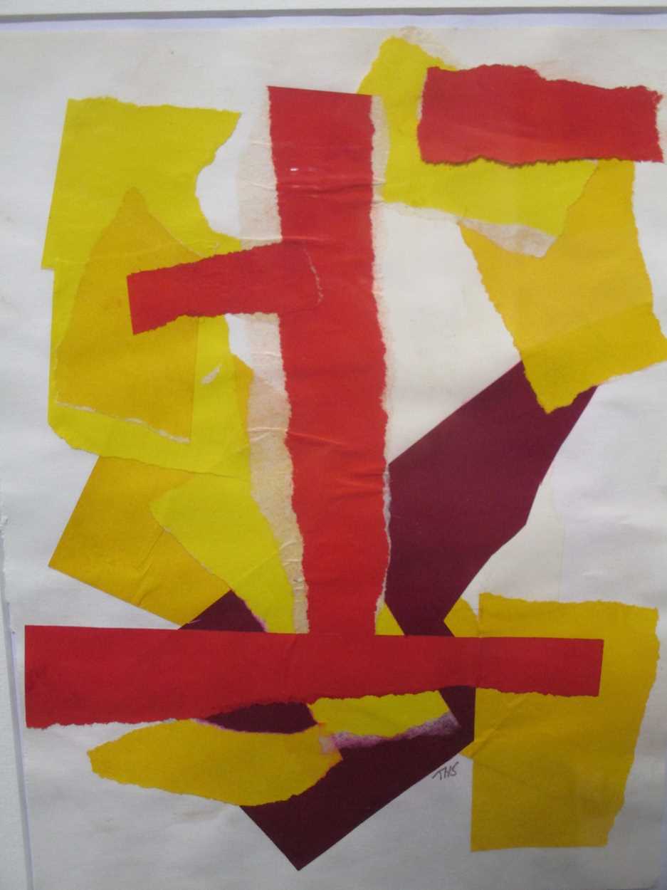 Three works by Sidney Horne Shepherd, to include a pair of abstract collages, each signed with - Image 7 of 10