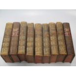 Books. French Dictionary, 9 vols. 8vo, 1775; with a 4 vol. set of Gil Blas, and a reproduction