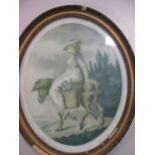 After George Morland, a pair of coloured prints; various 19th century and later prints