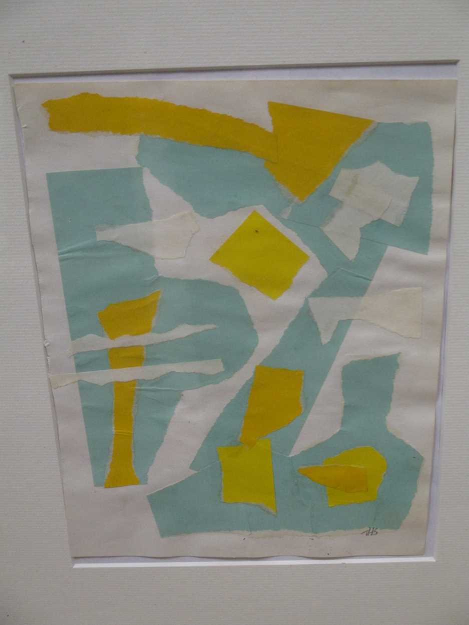 Three works by Sidney Horne Shepherd, to include a pair of abstract collages, each signed with - Image 3 of 10