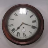 A circular frame wall clock 42cm