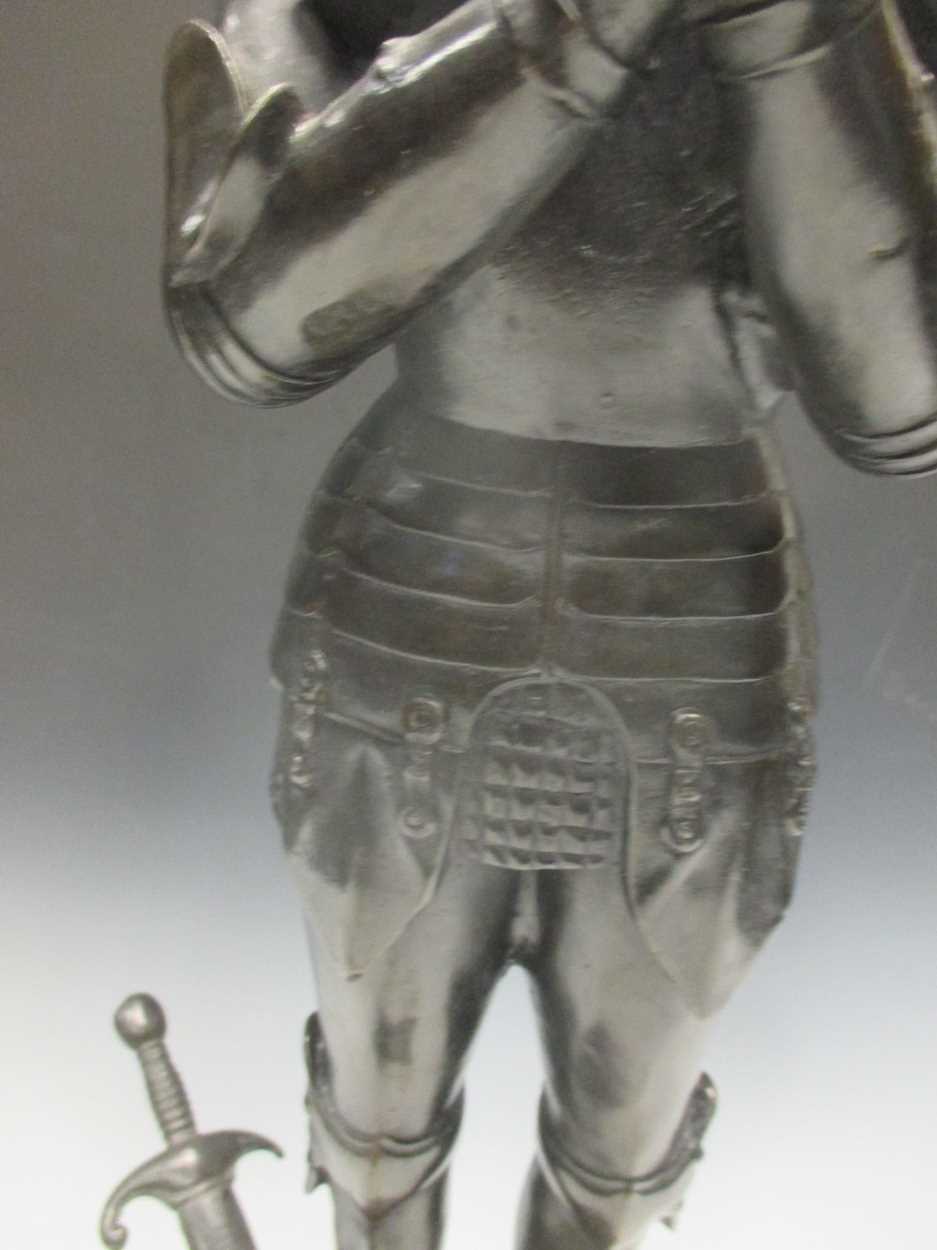 A bronze model of Joan of Arc, 58cm - Image 2 of 4