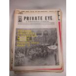 A collection of Private eye editions