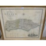 C. & J. GREENWOOD - Map of the County of Sussex, from an actual survey made in the years 1823 &