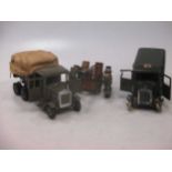 Britains Anti-Aircraft Units of the British Army box with various extra contents, all in varying