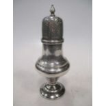 An Edward VII silver sugar caster by Asprey, 4.6ozt