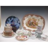 An Imari cheese dish and cover and various mini ceramics