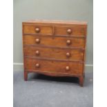 A 19th century mahogany chest of drawers, 99cm wide