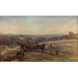 Charles Thomas Burt (1823-1902), Landscape with a hay cart, signed lower right 'C T Burt', oil on