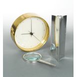 Georg Jensen, a brass wall clock,
