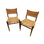 A pair of Danish teak dining chairs,