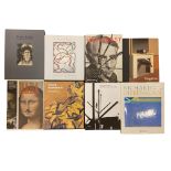 A collection of art reference books,
