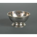 Guild of Handicrafts, a mid 20th century silver bowl, presented to Ft. Lt. E. Statters RAF,