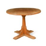 Thomas 'Gnomeman' Whittaker of Littlebeck, an oak circular table,