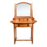 Attributed to Heal's Arts & Crafts oak dressing table, circa 1900,