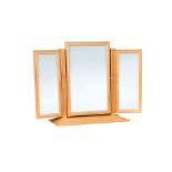 § David Linley, a sycamore dressing table mirror,