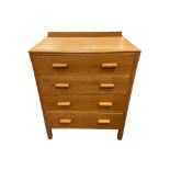 A Heal's style limed oak chest of drawers, circa 1930,