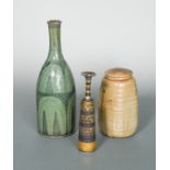 § Phil Rogers (British, born 1951), a lidded salt glazed stoneware jar,